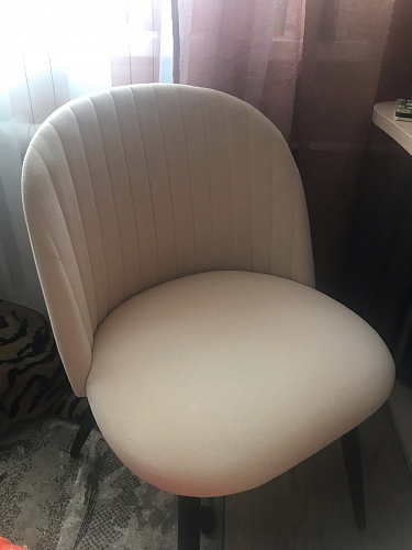 Стул на металлокаркасе Gabi 1 line light blue / black фото покупателя 175