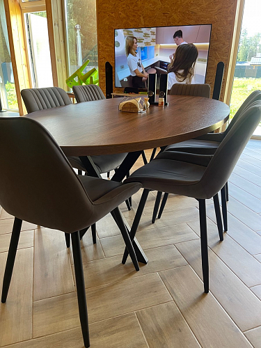 Комплект стульев Вейв 4 шт светло-серый / черный фото покупателя 100