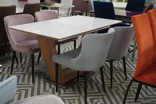 Стол на тумбе Иматра 140(180)х80х76 baolai / черный из шоурума 3