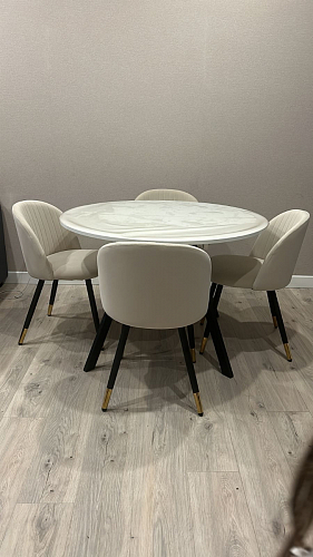 Стул на металлокаркасе Gabi-1 wine red / black фото покупателя 755