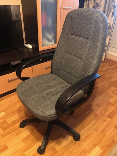 Компьютерное кресло CH747 коричневый, экокожа фото покупателя 9