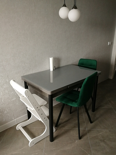 Стул на металлокаркасе Чилли зеленый / черный фото покупателя 1505