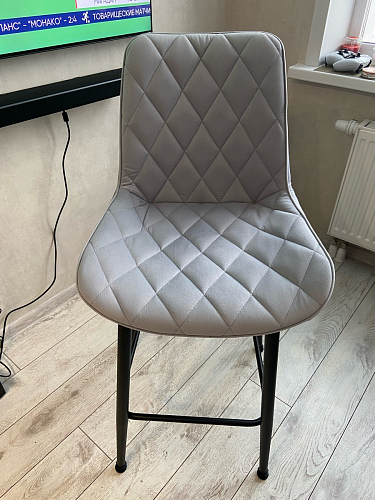 Барный стул Баодин 03 velutto 05 / черный фото покупателя 10