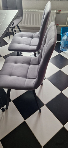 Стул на металлокаркасе Чилли горчичный / черный фото покупателя 1411