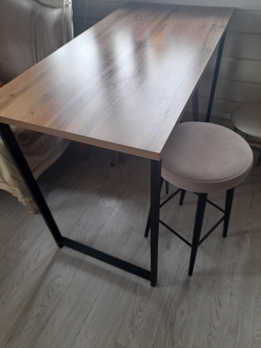 Барная стойка Дилан Лофт 120х40х98 дуб делано темный фото покупателя 214