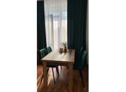 Стул на металлокаркасе Чилли синяя ткань / белый фото покупателя 156