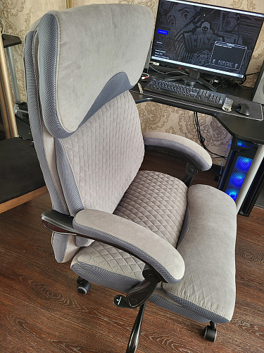 Компьютерное кресло Chief Metalbl/Чиф Металбл серый фото покупателя 2