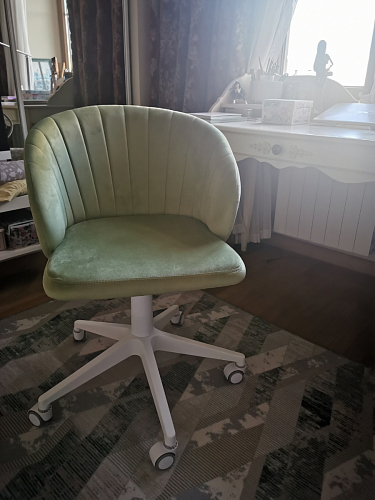 Компьютерное кресло Пард экокожа белый фото покупателя 54