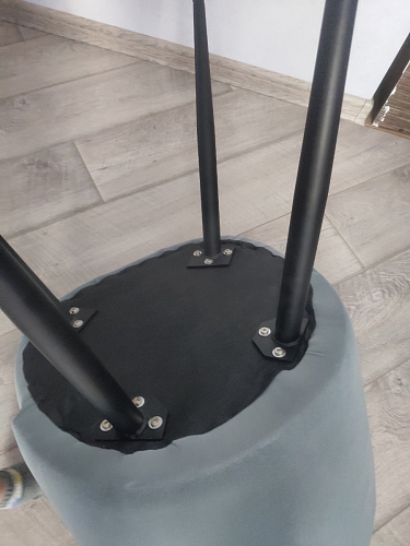 Стул на металлокаркасе Gabi 1 light purple / black / gold фото покупателя 253