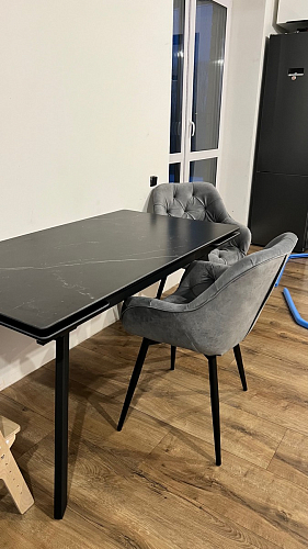 Керамический стол Норман 120(180)х80 shakespeare black / черный фото покупателя 40