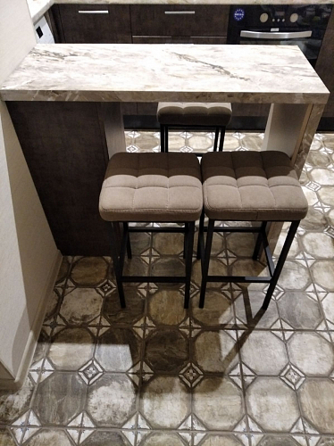 Барный стул Лофт катания лаванда / белый матовый фото покупателя 182