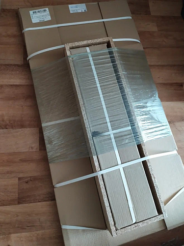 Стол Тринити Лофт 120 32 мм бетон / черный матовый фото покупателя 557