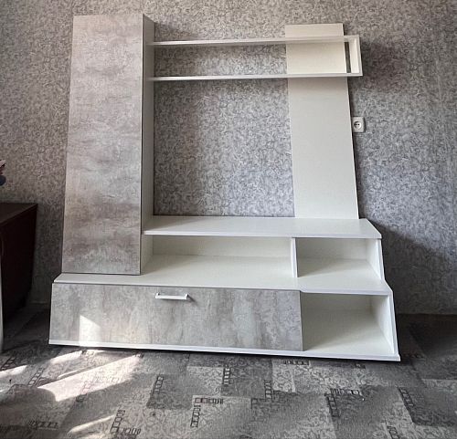 Готовая гостиная Jimenez дуб венге / белый глянец фото покупателя 46