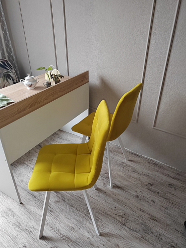 Стул на металлокаркасе Чилли светло-серый / черный фото покупателя 175