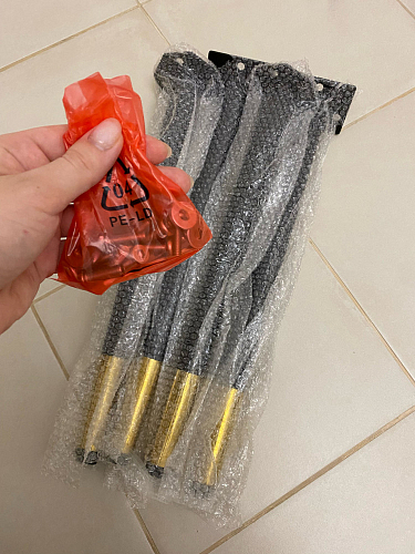 Стул на металлокаркасе Gabi 1 light blue / black / gold фото покупателя 882