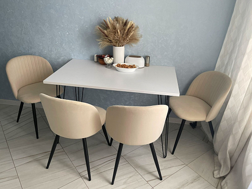 Стул на металлокаркасе Gabi-1 wine red / black фото покупателя 728