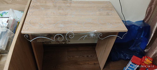 Стол письменный Kiwi дуб молочный  - Уцененный экземпляр фото покупателя 30