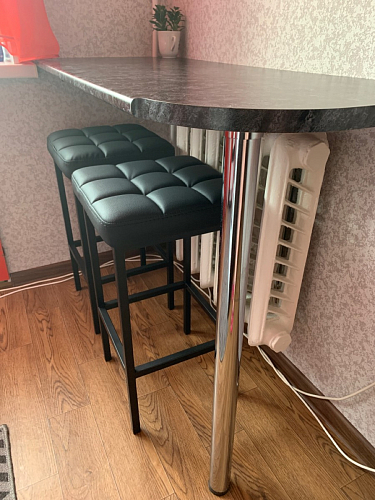 Барный стул Лофт катания лаванда / белый матовый фото покупателя 56