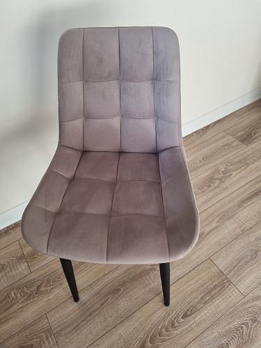 Стул на металлокаркасе Челси светло-серый / белый каркас фото покупателя 22