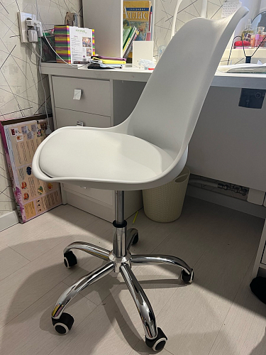 Компьютерное кресло Kolin с подушкой clear / white фото покупателя 256