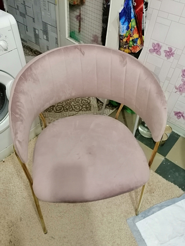 Стул на металлокаркасе Kamelia gold / gray фото покупателя 10