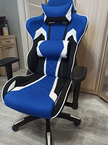 Компьютерное кресло Prime черное / синее фото покупателя 2