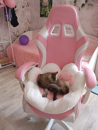 Компьютерное кресло Rodas pink / white фото покупателя 1