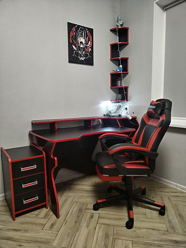 Тумба Ханна черная / красная - Уцененный экземпляр фото покупателя 33