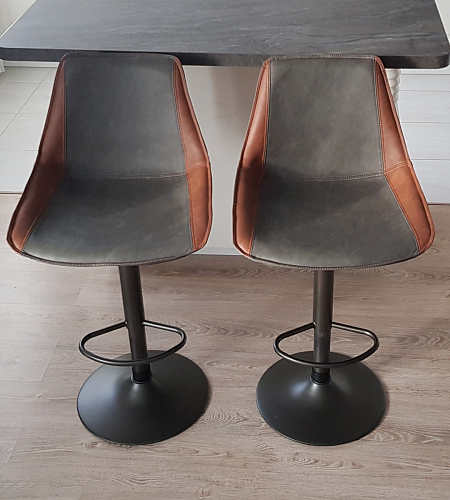 Барный стул Kozi серый / коричневый фото покупателя 1