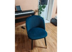 Стул на металлокаркасе Gabi blue / black фото покупателя 589