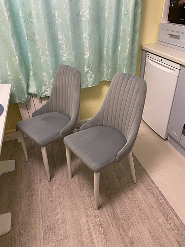 Стул на металлокаркасе Kora light purple / black фото покупателя 254