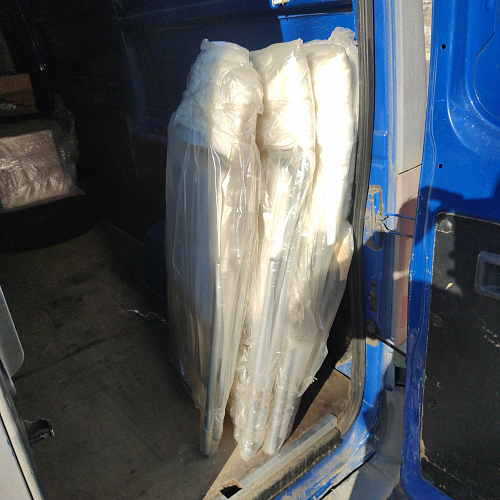 Стул на металлокаркасе Gikat белый мрамор / светлый мусс фото покупателя 5