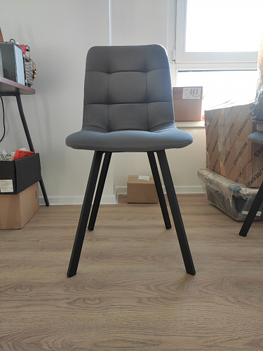 Стул на металлокаркасе Чилли зеленый / черный фото покупателя 1343