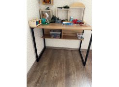 Письменный стол Клер Лофт черный матовый / бетон фото покупателя 36