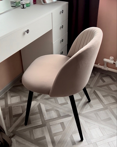 Стул на металлокаркасе Gabi latte / gold / black фото покупателя 678