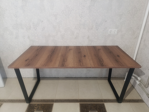 Стол Лота Лофт 120 25 мм дуб делано темный / черный матовый фото покупателя 710