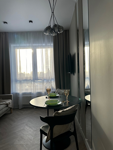 Стол Тулип 90х73 белый мрамор / золото фото покупателя 52