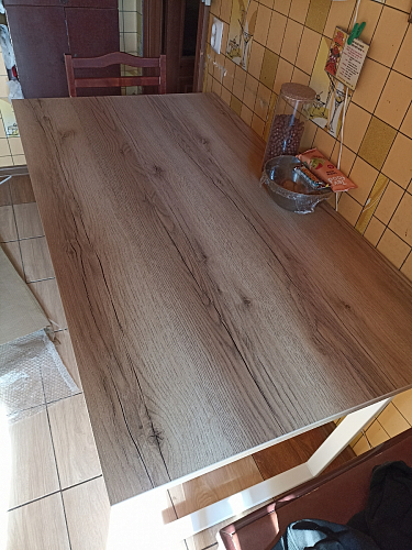 Стол Лота Лофт 140 25 мм черный матовый / бетон фото покупателя 933