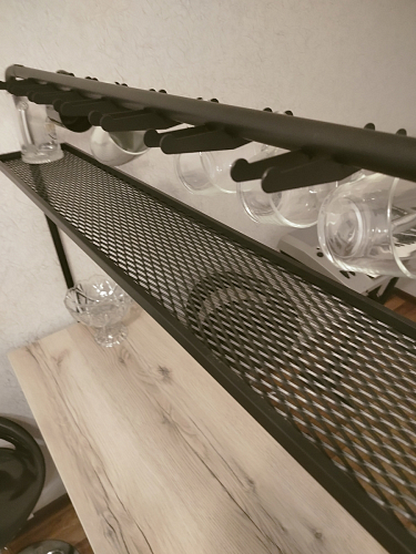 Барный стол Нари 120х50х171 делано / черный матовый фото покупателя 20