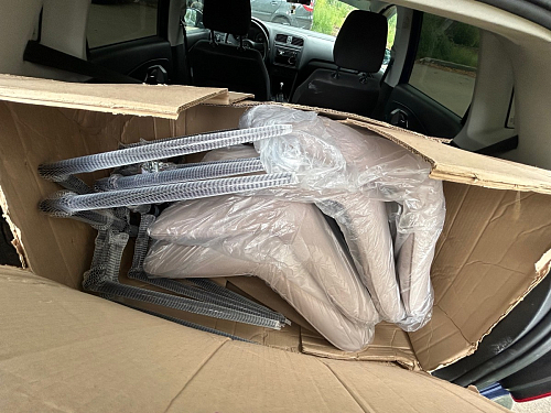 Стул на металлокаркасе Седа К velvet lux 76 / черный фото покупателя 99