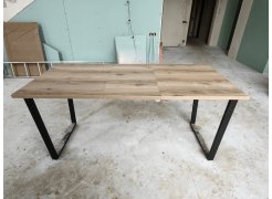 Деревянный стол Лота Лофт 120(160)х75 черный матовый / бетон светлый фото покупателя 298