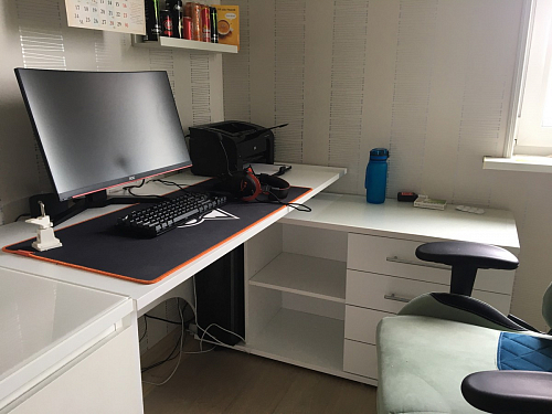 Компьютерный стол КСТ-109П правый венге фото покупателя 100