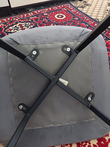 Стул на металлокаркасе Чилли К кирпичный / черный фото покупателя 625