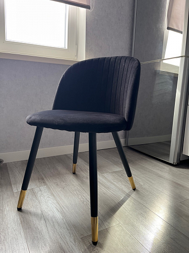 Стул на металлокаркасе Gabi latte / gold / black фото покупателя 561