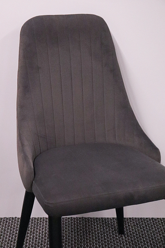 Стул на металлокаркасе Kora black / gray из шоурума 13