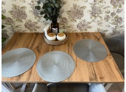 Деревянный стол Лота Лофт 120(160)х75 черный матовый / бетон светлый фото покупателя 289