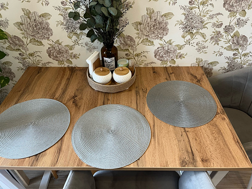 Стол Лота Лофт 140 25 мм черный матовый / дуб вотан фото покупателя 288