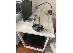 Стол Лота Лофт 140 25 мм черный матовый / бетон фото покупателя 924