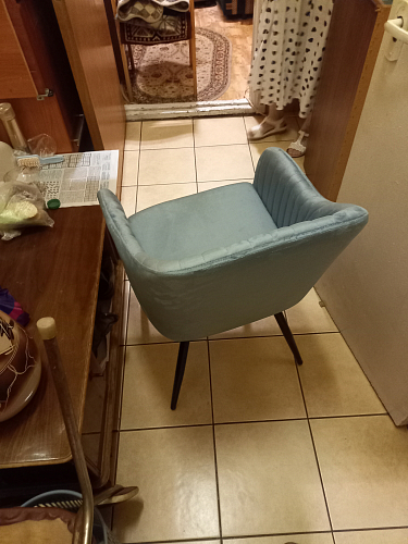 Стул на металлокаркасе Slam синий фото покупателя 118