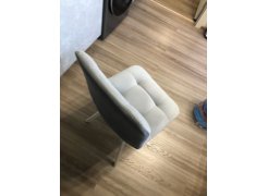 Стул на металлокаркасе Чилли синяя ткань / белый фото покупателя 3